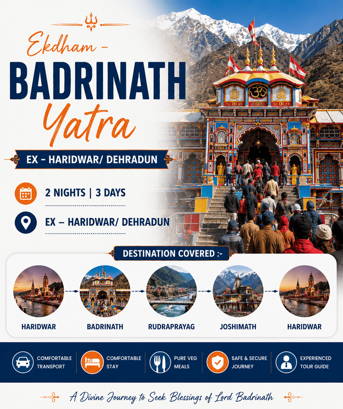 Badrinath Yatra 2 Nights 3 Days